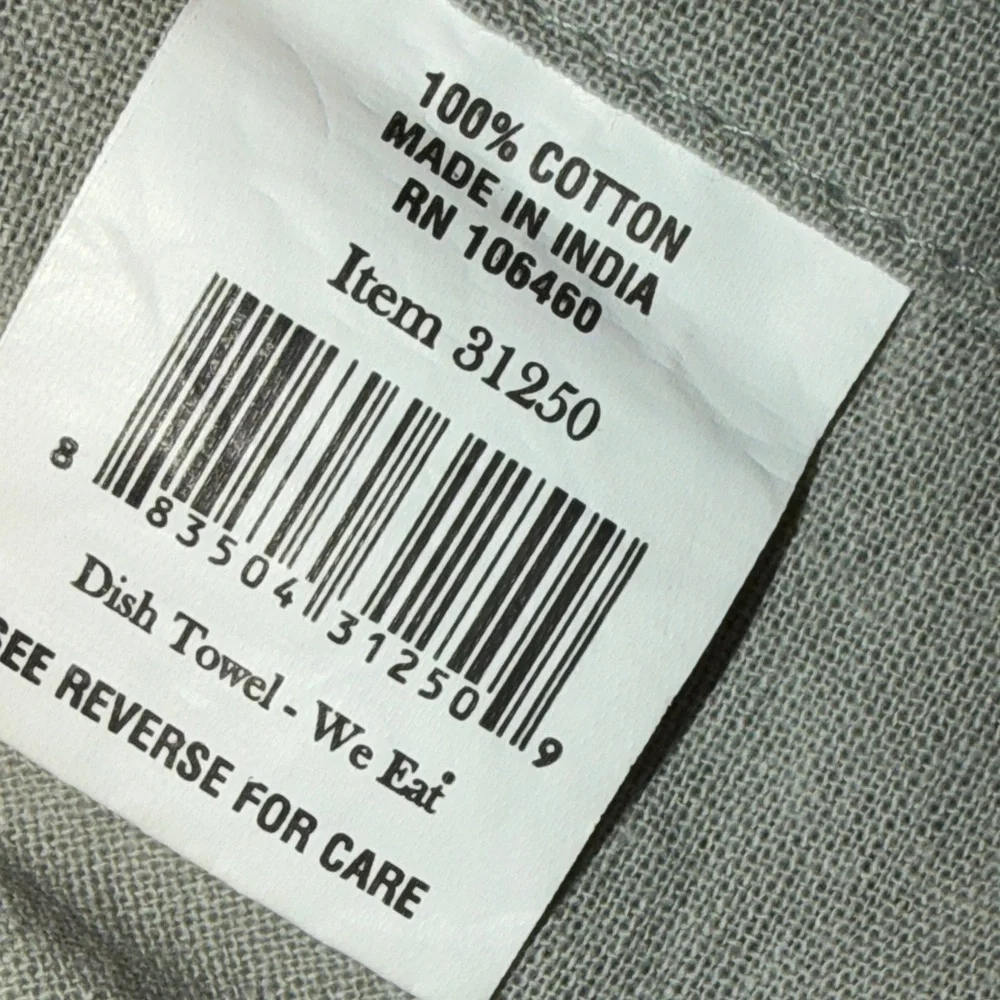 LOL Towel Primitives By Kathy Gift Tea Hand First We Eat NWT